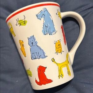 Colorful Dog Print Mug